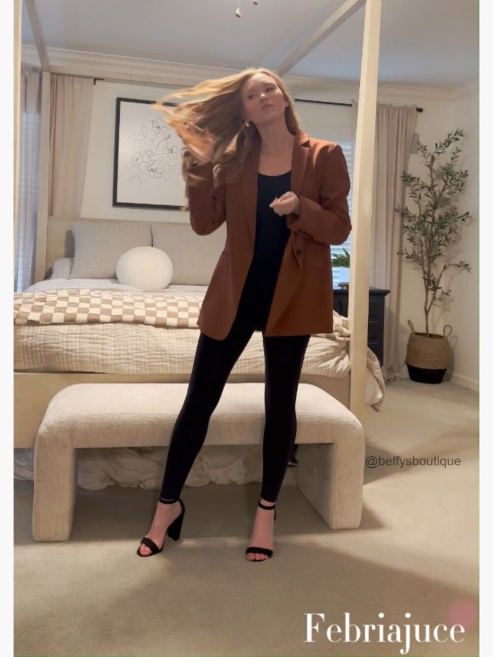 Oversized Long Sleeve Lapel Button Blazer Suit Jacket Work Office - Picture 6 of 7
